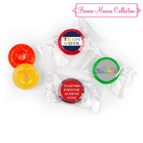 Personalized Bonnie Marcus Collection Teamwork Acrostic Assembled Life Savers 5 Flavor Hard Candy