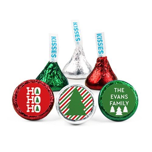 Personalized Christmas Ho Ho Ho's Hershey's Kisses