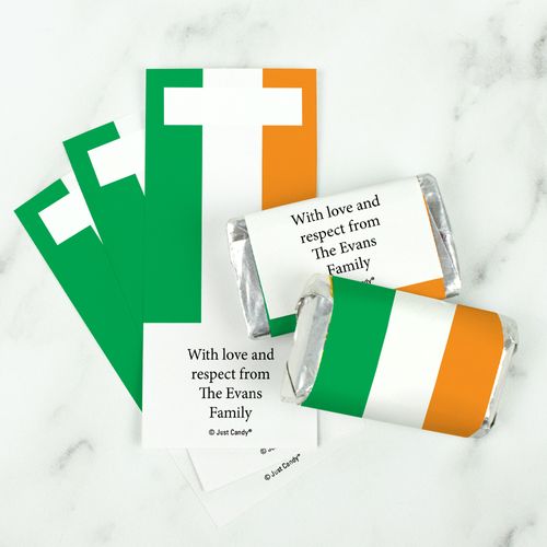 Irish Flag Personalized Miniature Wrappers