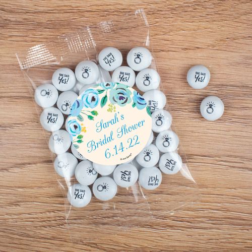 Personalized Bridal Shower Candy Bag with JC Chocolate Minis - Here's Something Blue