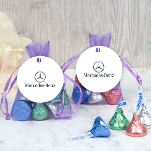 Personalized Add Your Logo Easter Hershey's Kisses in Organza Bags