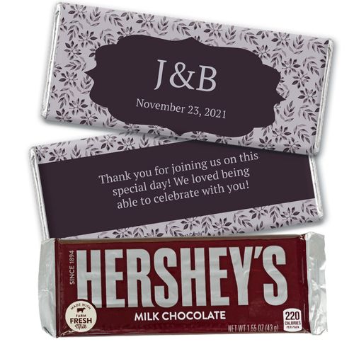 Personalized Everlasting Elegance Wedding Chocolate Bars