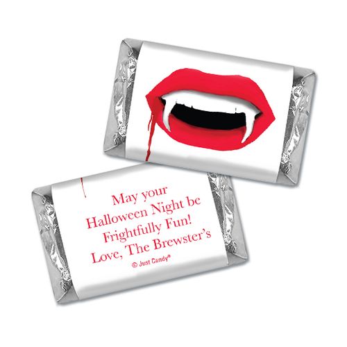 Personalized Halloween Vampire's Kiss Hershey's Miniatures