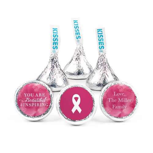 Personalized Breast Cancer Pink Inspiration 3/4" Stickers (108 Stickers)