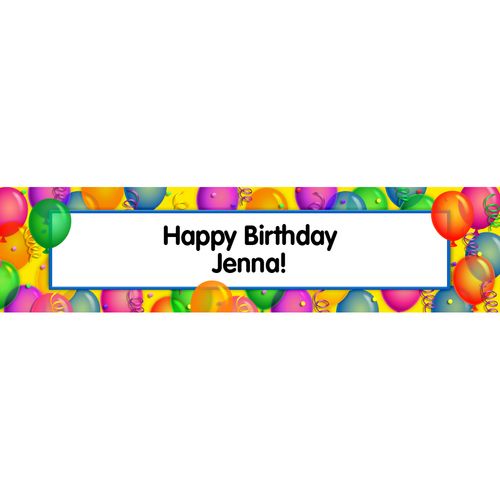 Personalized Balloon Bash 5 Ft. Banner