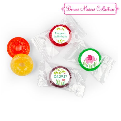 Safari Snuggle Personalized Birthday LIFE SAVERS 5 Flavor Hard Candy Assembled