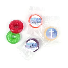 Personalized Watercolor Christening LifeSavers 5 Flavor Hard Candy