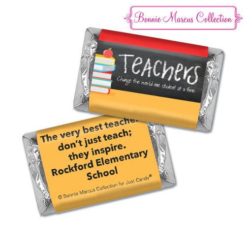 Personalized Bonnie Marcus Collection Teacher Appreciation Books Hershey's Miniatures