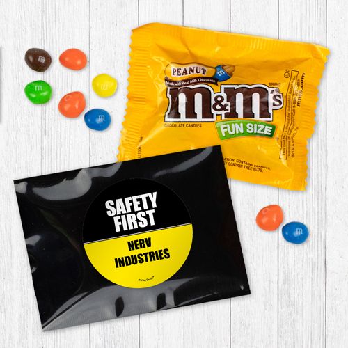 Personalized Promotional Safety First - Peanut M&Ms