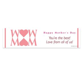 Personalized Mother's Day Heart 5 Ft. Banner