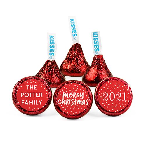 Personalized Christmas Jolly Red Hershey's Kisses