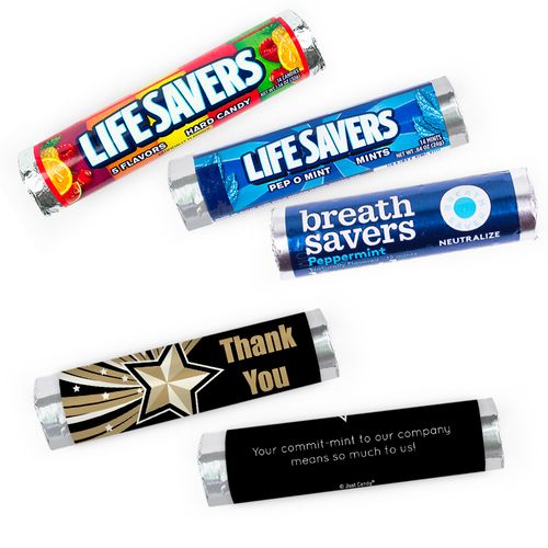 Personalized Thank You Rising Star Lifesavers Rolls (20 Rolls)