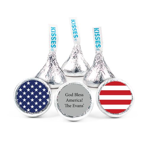 Personalized Independence Day American Flag Hershey's Kisses