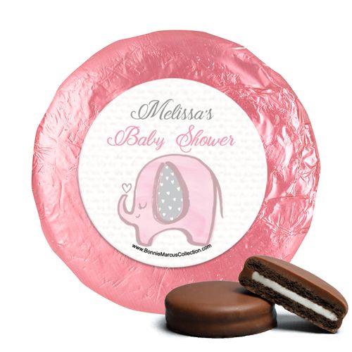 Personalized Bonnie Marcus Elephants Baby Shower Milk Chocolate Covered Oreos