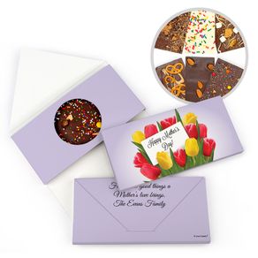 Personalized Bouquet Mother's Day Gourmet Infused Belgian Chocolate Bars (3.5oz)