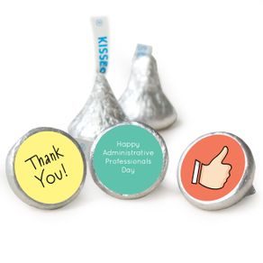 Custom HERSHEY'S KISSES Candy - Quality Thank You Stickers Assembled Kisses
