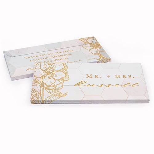 Deluxe Personalized Blushing Dream Wedding Candy Bar Cover