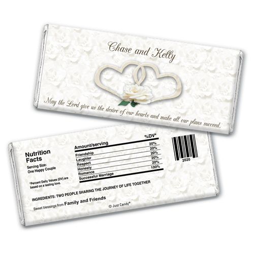 Hearts Desire Personalized Candy Bar - Wrapper Only