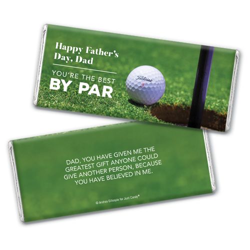Personalized Father's Day Best by Par Chocolate Bar