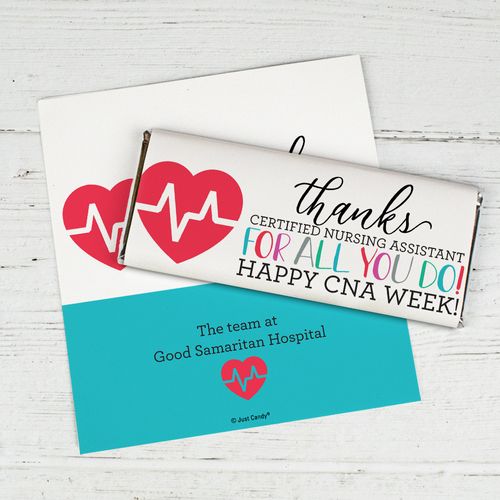CNA Week Kit Personalized Candy Bar - Wrapper Only