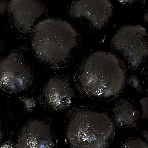 Black Caramel Filled Foil Balls