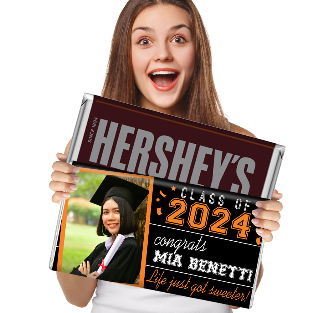 Graduation Candy Personalized 5lb Hershey's Chocolate Bar (5lb Bar