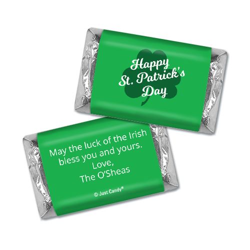 Personalized St. Patrick's Day Clover Hershey's Miniatures