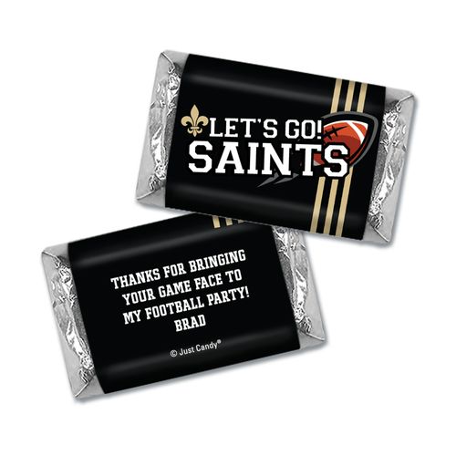 Personalized Saints Football Party Hershey's Miniatures