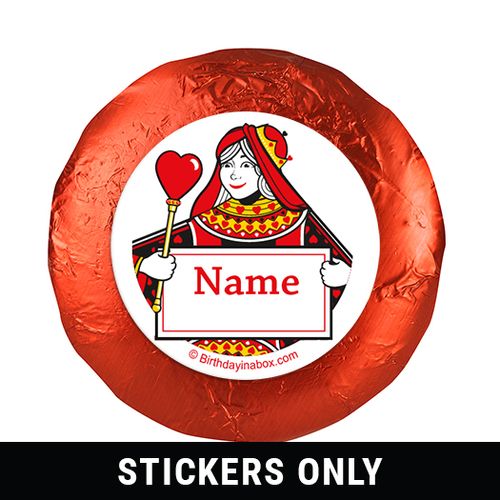 Casino Party Personalized 1.25" Stickers (48 Stickers)