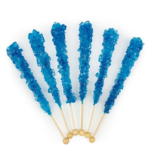 Blue Raspberry Rock Candy on a Stick (36 Pack)
