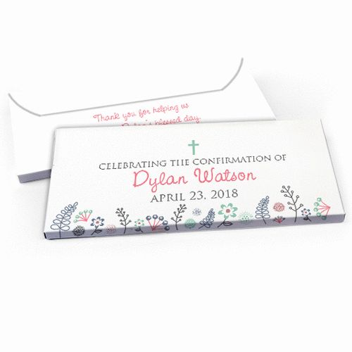 Deluxe Personalized Garden of the Lord Confirmation Candy Bar Favor Box