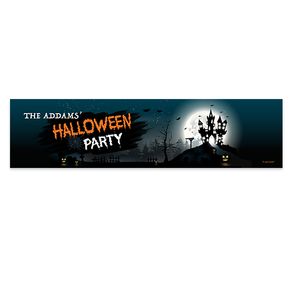 Personalized Halloween Spooky Invite 5 Ft. Banner