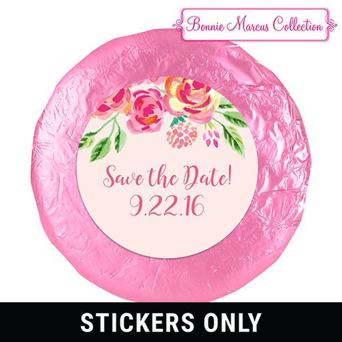 In the Pink Save the Date Favors 1.25in Stickers