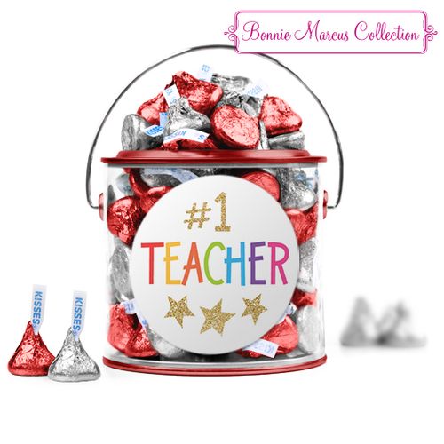 Bonnie Marcus Collection Teacher Appreciation Gold Star Paint Can with Sticker