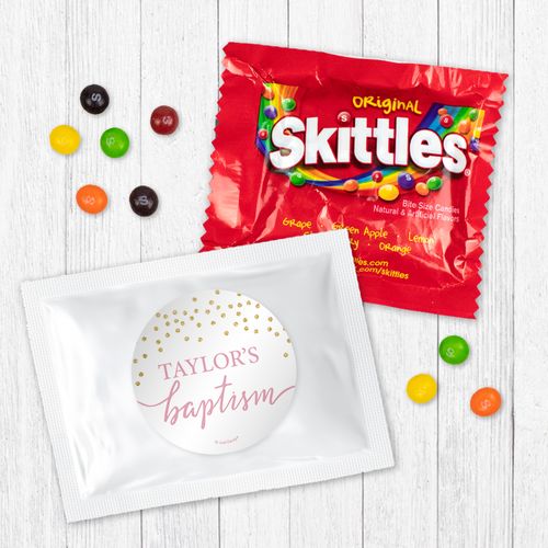 Personalized Bonnie Marcus Baptism Confetti - Skittles