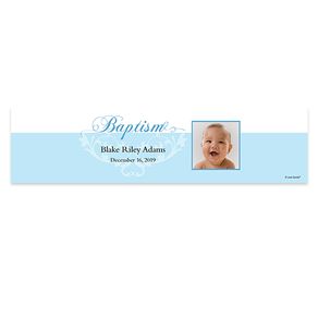 Personalized Baptism Photo & Scroll 5 Ft. Banner