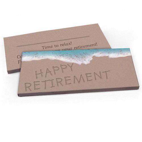 Deluxe Personalized Beach Retirement Hershey's Chocolate Bar in Gift Box
