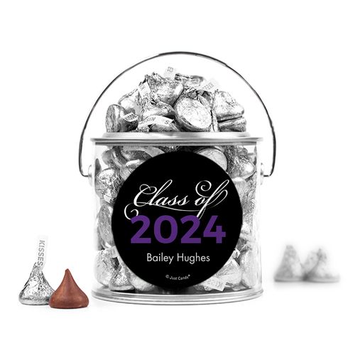 Personalized Graduation Script Paint Can with Sticker