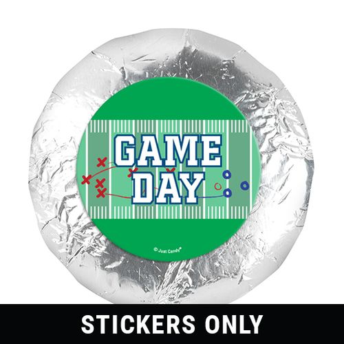 Personalized 1.25" Stickers - Football Field (48 Stickers)