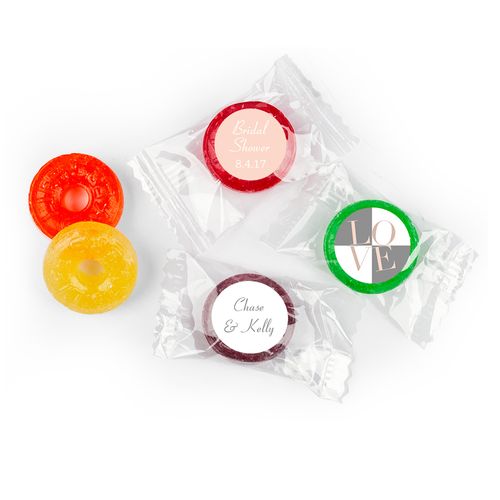 Love Personalized Bridal Shower LIFE SAVERS 5 Flavor Hard Candy Assembled