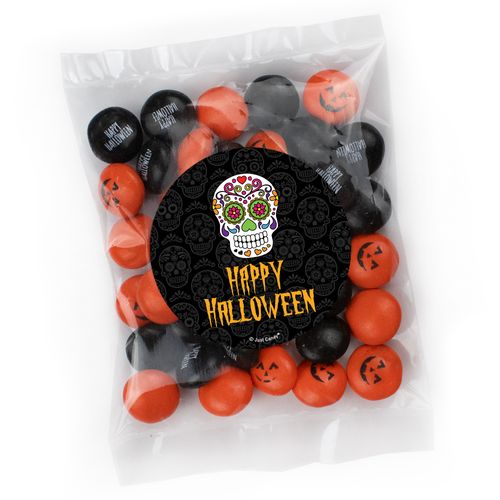 Halloween Candy Bag with JC Minis Milk Chocolate Gems - Day of the Dead