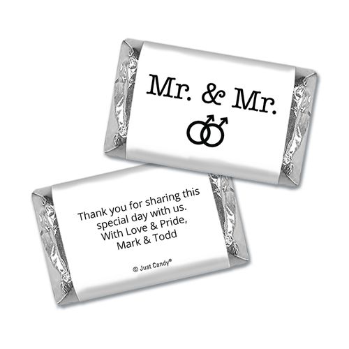 Personalized Mini Wrappers Only - Gay Wedding Mr. & Mr.
