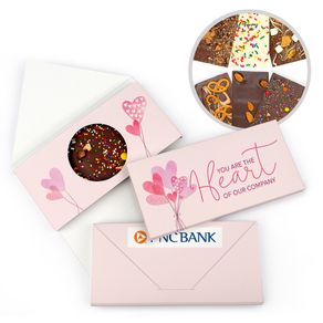 Personalized Sending Hearts Add Your Logo Valentine's Day Gourmet Infused Belgian Chocolate Bars (3.5oz)