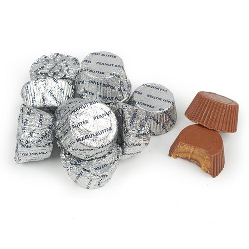 Just Candy White Foil Peanut Butter Cups
