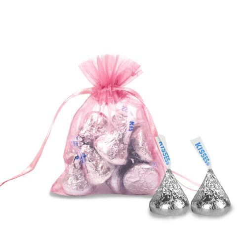 Extra Small Organza Bag - Pack of 12 Pink