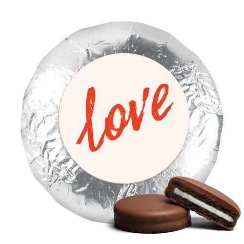 Anniversary Bubbling Love Milk Chocolate Covered Oreo Cookies with Silver Foil