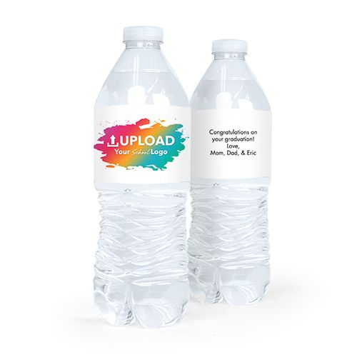 Add Your Logo Custom Water Bottle Sticker Labels (5 Labels)