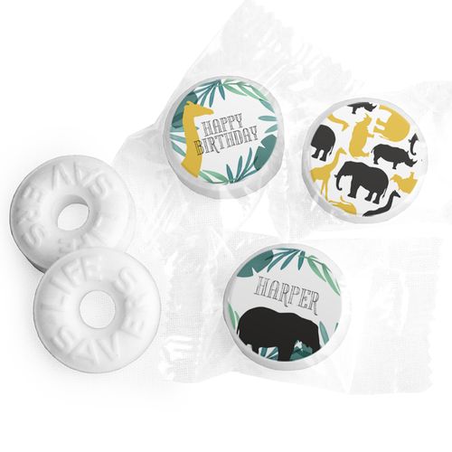 Personalized Wandering WIld Things Birthday Life Savers Mints