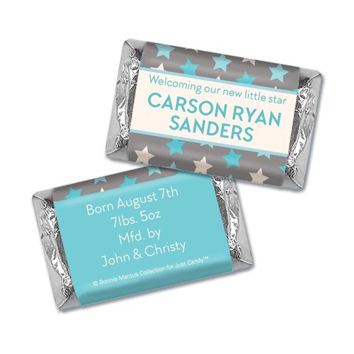 Bonnie Marcus Collection Personalized Hershey's Miniature Star Boy Birth Announcement