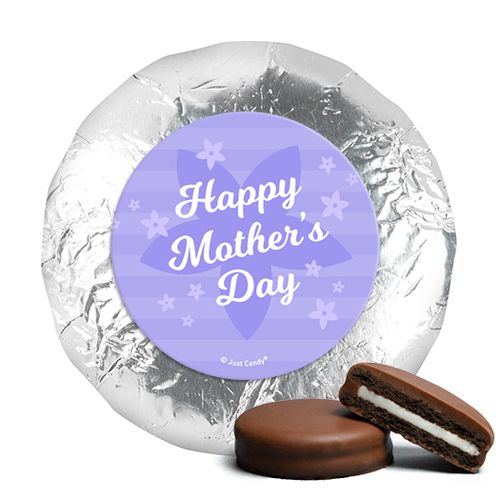 Mother's Day Purple Flowers Theme Milk Chocolate Covered Oreos